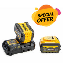Load image into Gallery viewer, DEWALT DCB546 6.0Ah BATTERY x2 &amp; DCB116 CHARGER